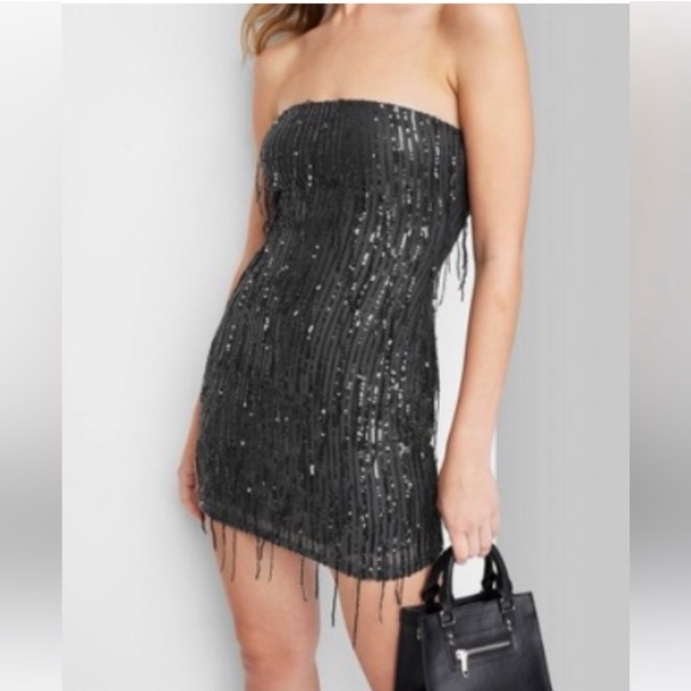 Wild Fable Black Sequin Dress